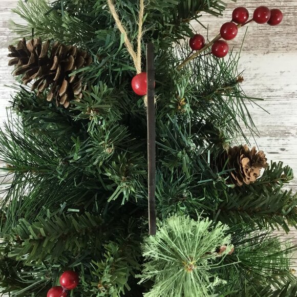 Crazy Chicken Lady Wood Chicken Christmas Ornament - Picture 2 of 5